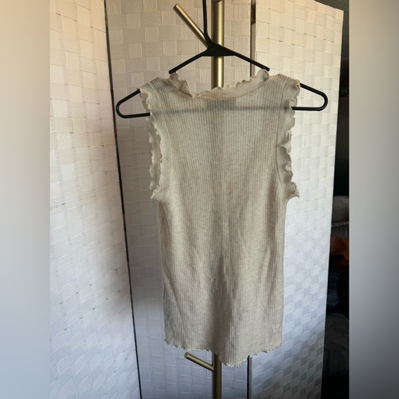 Zara Sheer Ruffle Tank - Picture 3 of 3